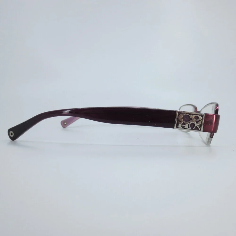 Coach HC 5016Q Sherri Eyeglasses Satin Purple Rectangular Frames 51-18-135 9070 - Picture 4 of 8